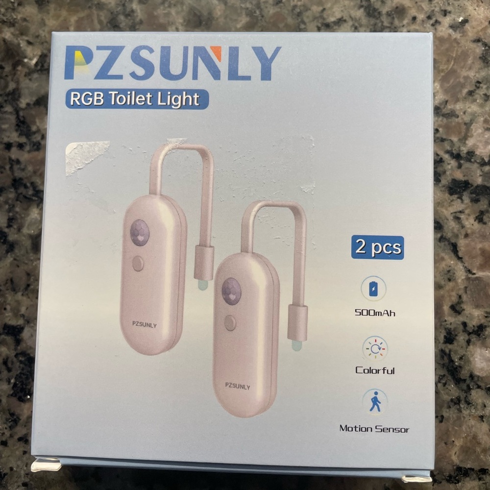 RGB Toilet Light - 2 Pack Motion Sensor Night Light